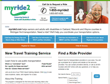 Tablet Screenshot of myride2.com